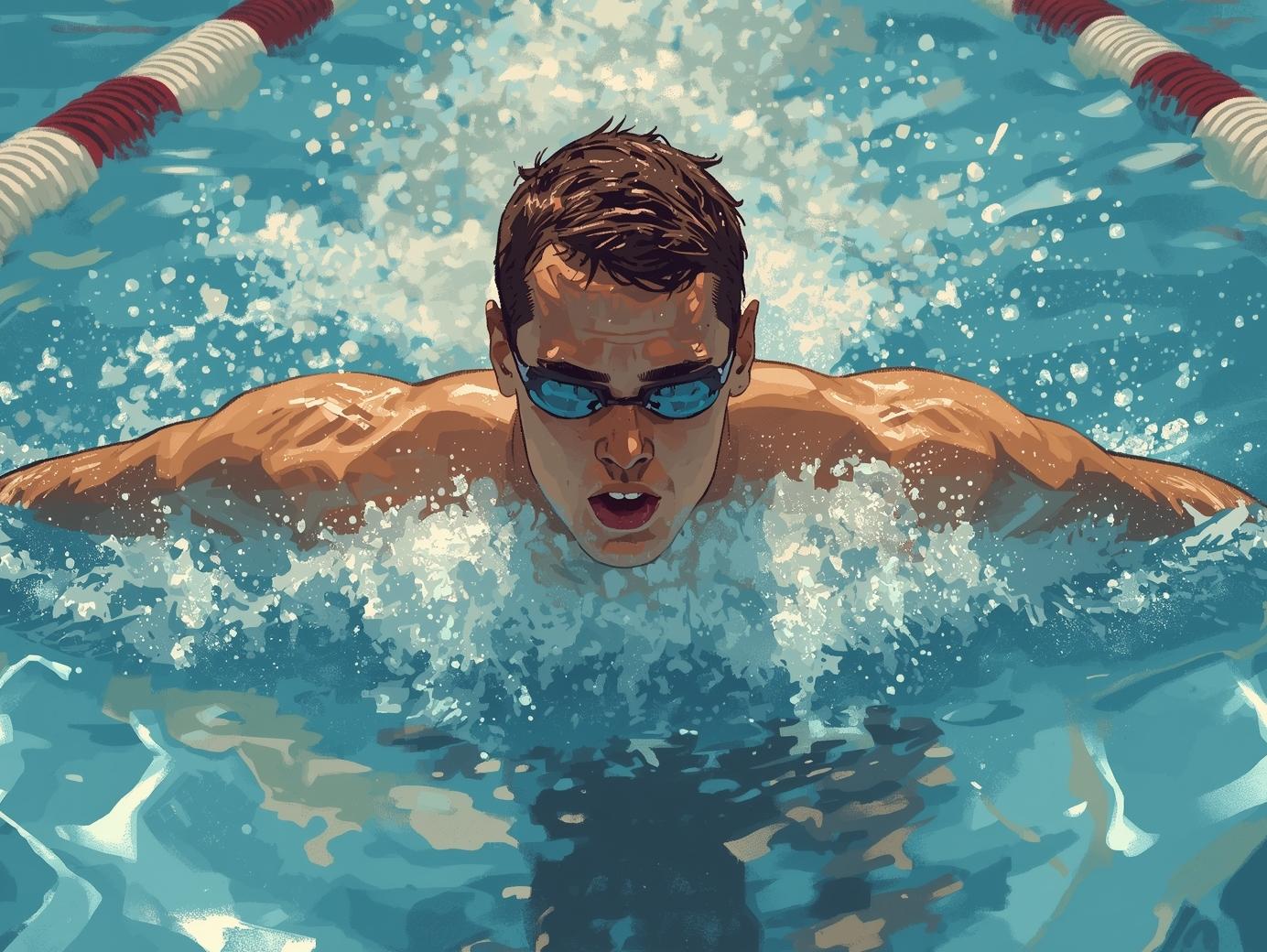 Restored swimmer baseline image